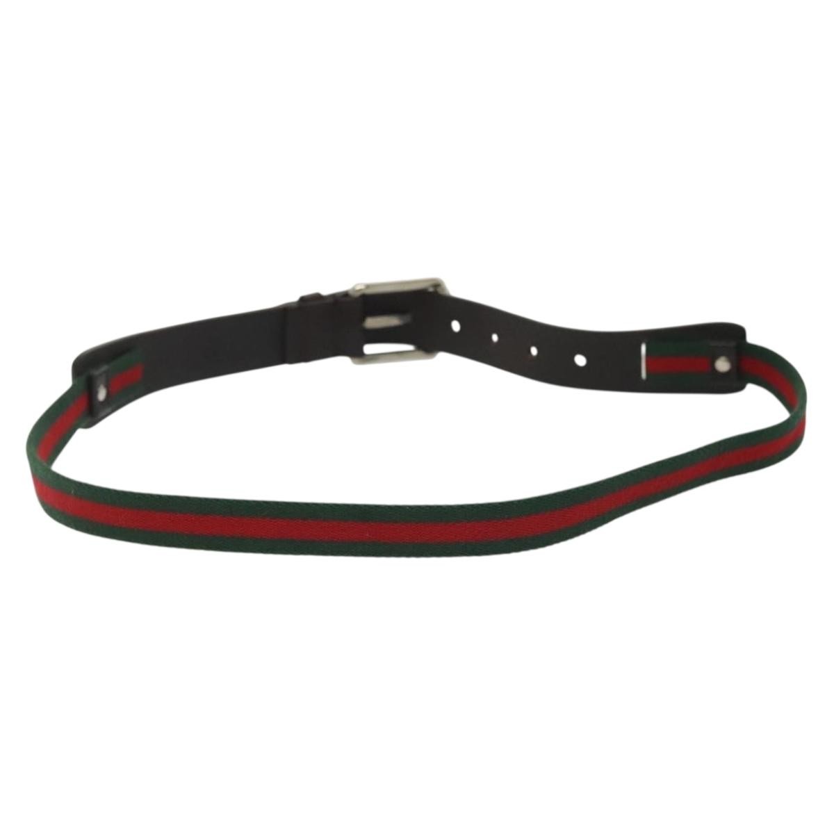Gucci Sherry Line Belt Leather, BLACK, LEATHER, Belts