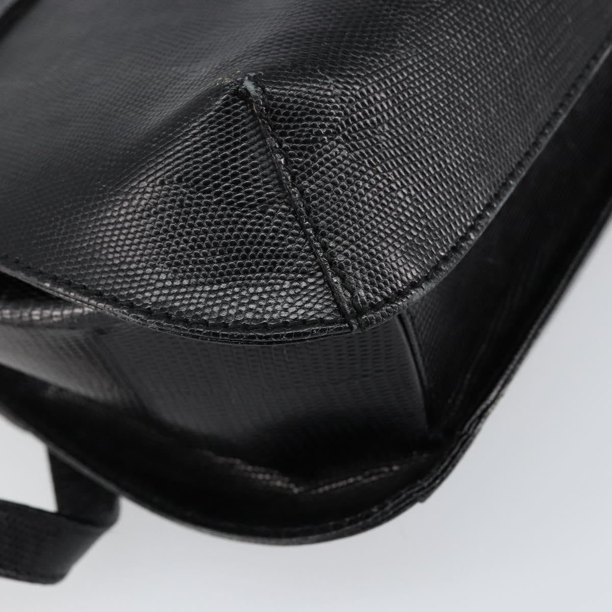 Salvatore Ferragamo Vintage Handbag Leather, BLACK, LEATHER, Handbag