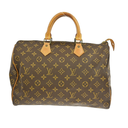 Louis Vuitton Speedy Handbag Monogram Canvas, BROWN, CANVAS, Handbag
