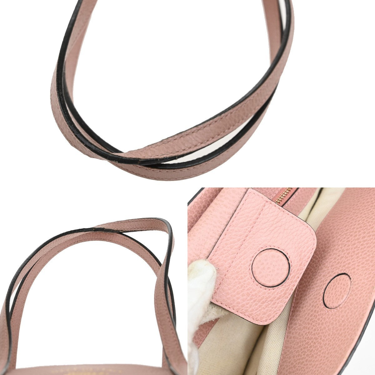 Gucci Swing Tote Leather, PINK, LEATHER, Tote bag