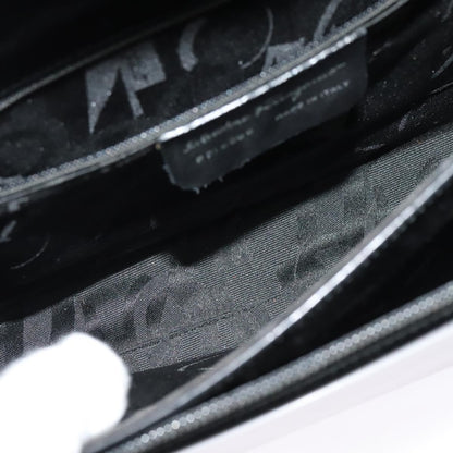 Salvatore Ferragamo Gancini handbag Patent leather, BLACK, PATENT_LEATHER, Handbag