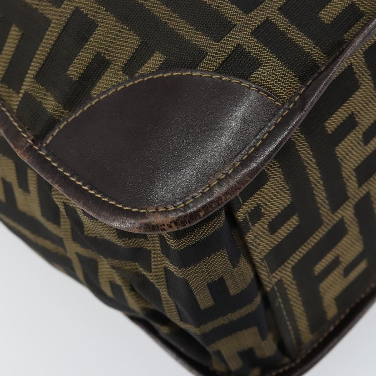 Fendi Zucca Tote bag FF motif, BROWN, CANVAS, Tote bag