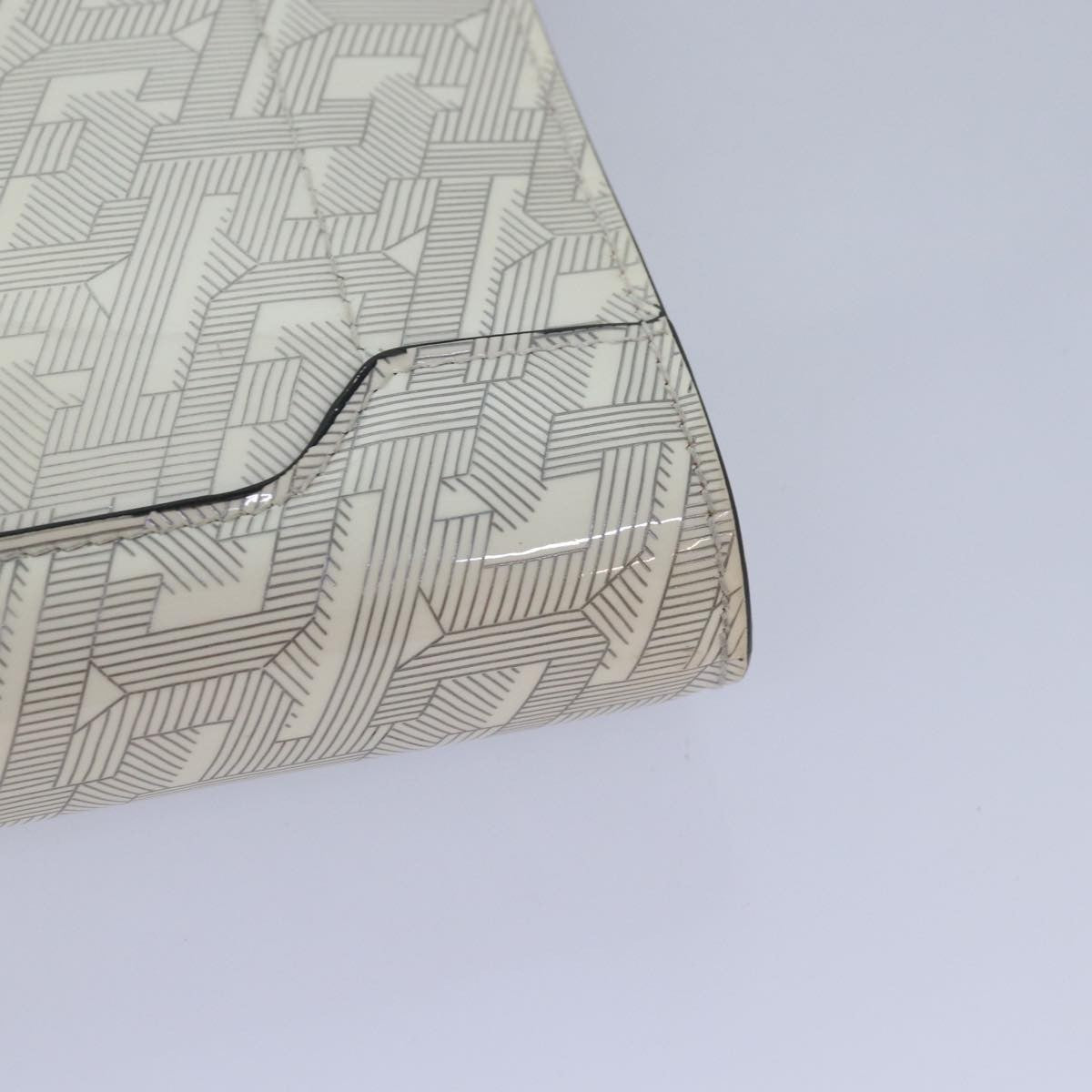 Christian Louboutin Loubiclutch Printed Patent, WHITE, PATENT_LEATHER, Clutche & pouche