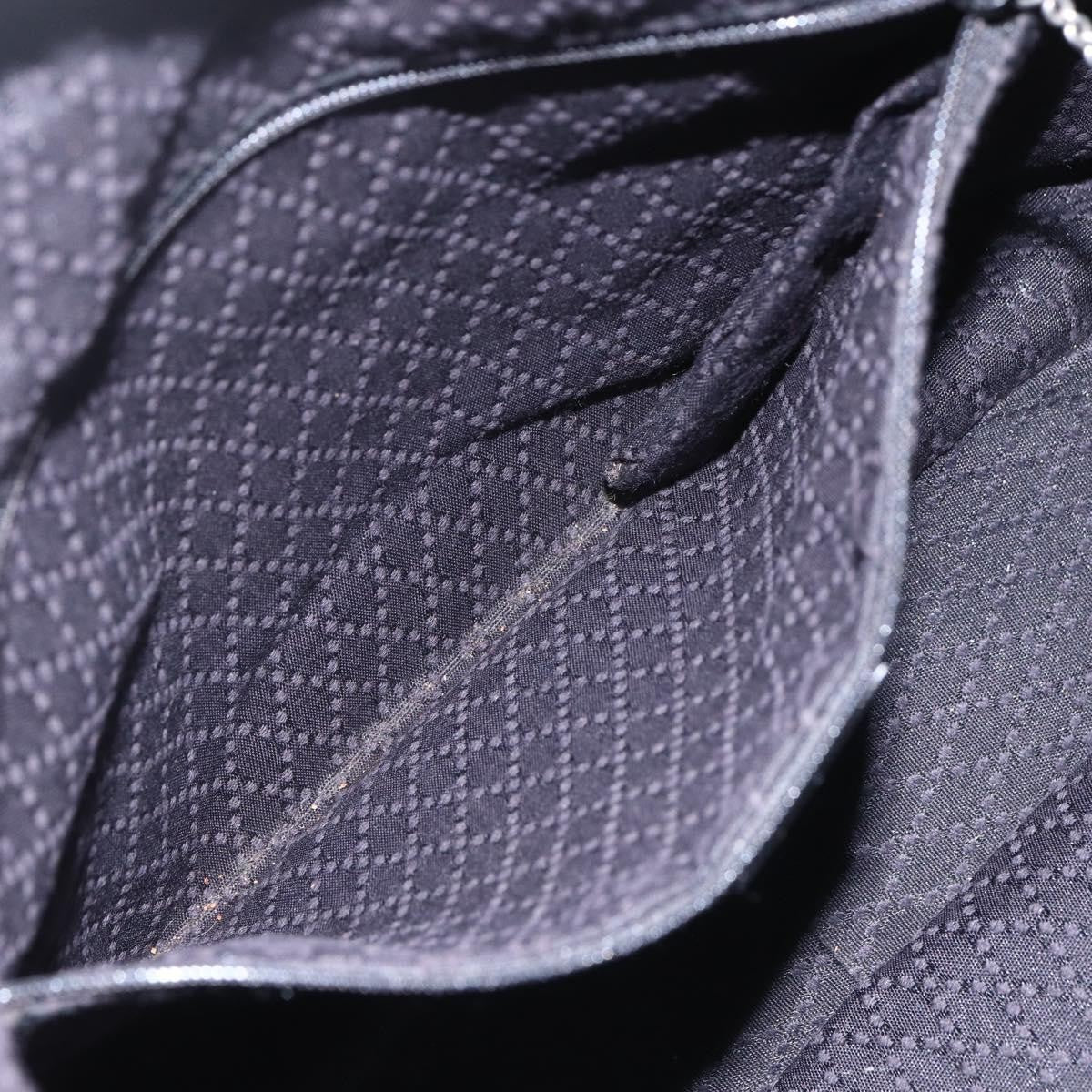 Gucci Vintage Bamboo Shoulder Bag Nylon, BLACK, NYLON, Tote bag