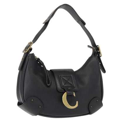 Chloe Paddington Lock Handbag Leather, BLACK, LEATHER, Shoulder bag