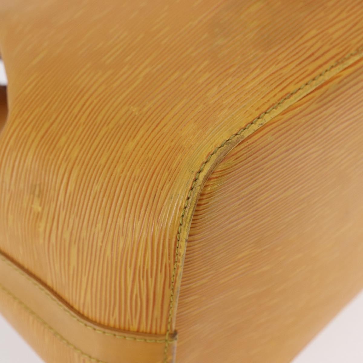 Louis Vuitton Petit Noe Handbag Epi Leather, YELLOW, LEATHER, Shoulder bag
