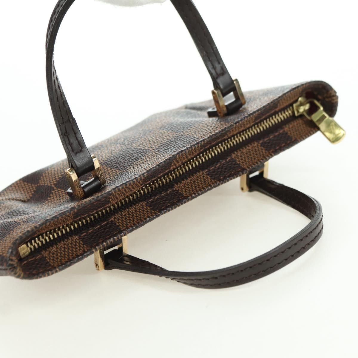 Louis Vuitton Manosque Pochette Damier, Brown, Canvas, Clutch