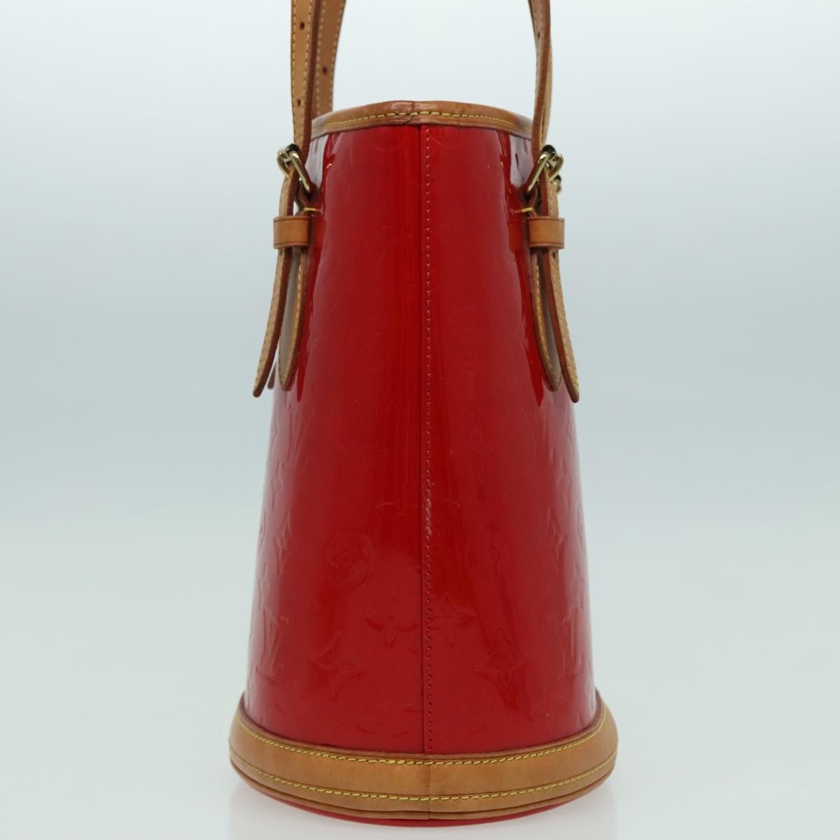 Louis Vuitton Bucket Bag Monogram Vernis, RED, PATENT_LEATHER, Handbag
