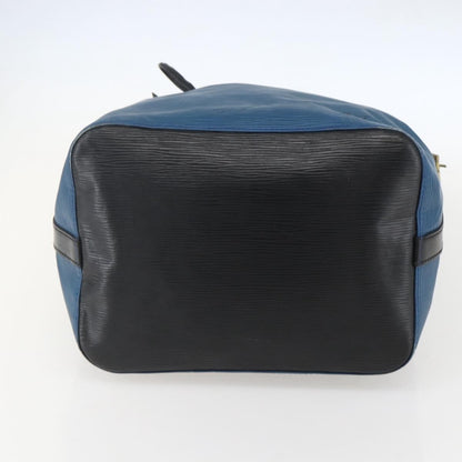 Louis Vuitton Bicolor Petit Noe Handbag Epi Leather, BLUE, LEATHER, Shoulder bag