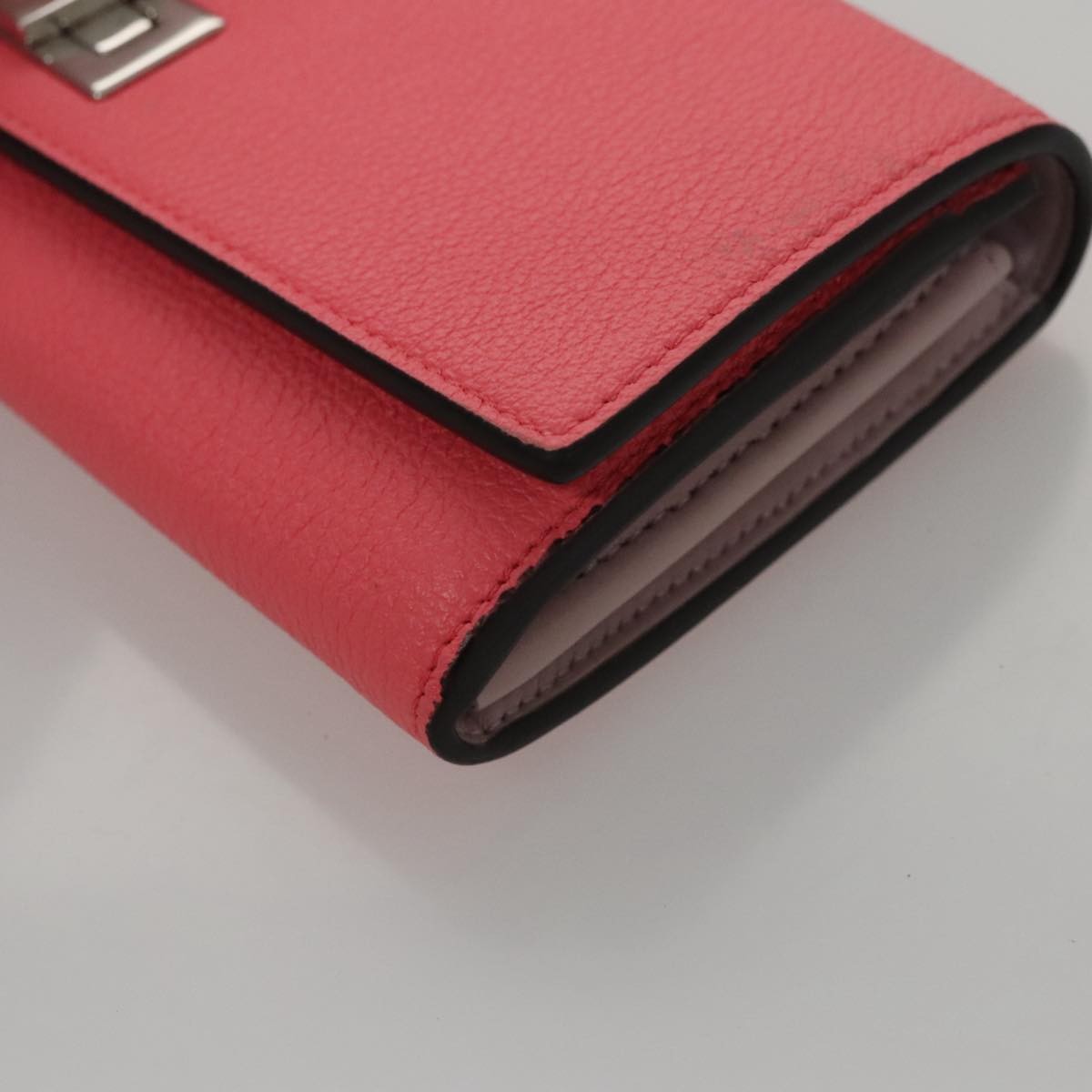 Fendi Peekaboo Wallet Leather, PINK, LEATHER, Wallets