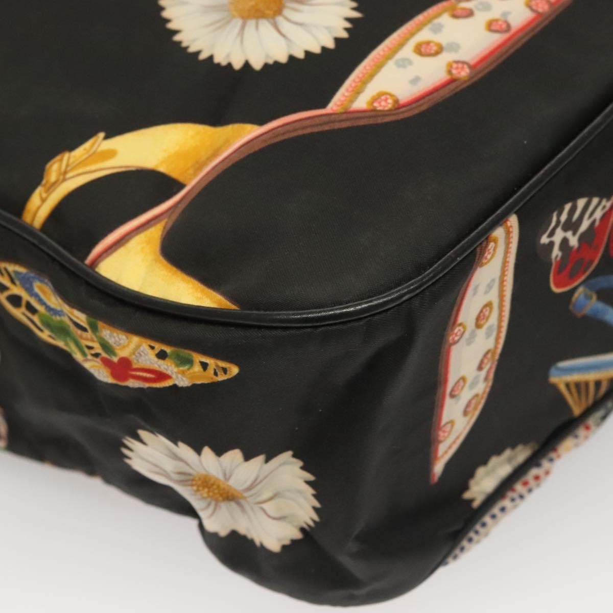 Salvatore Ferragamo Vintage Tote bag Canvas, BLACK, CANVAS, Tote bag