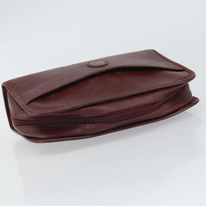 cartier Must de Cartier Clutch bag Leather, BURGUNDY, LEATHER, Clutche & pouche