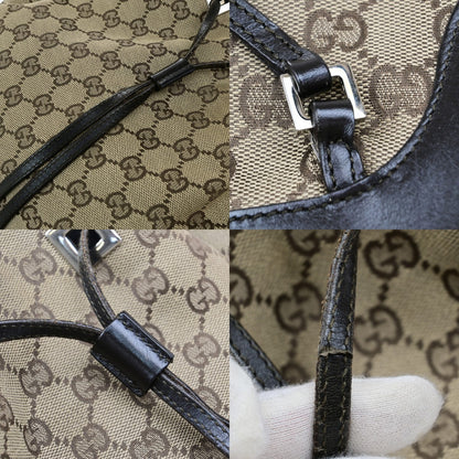 Gucci Drawstring Backpack GG Canvas, BROWN, CANVAS, Backpack