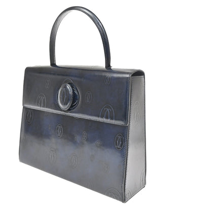 cartier Happy Birthday Handbag Patent Leather, NAVY, PATENT_LEATHER, Handbag