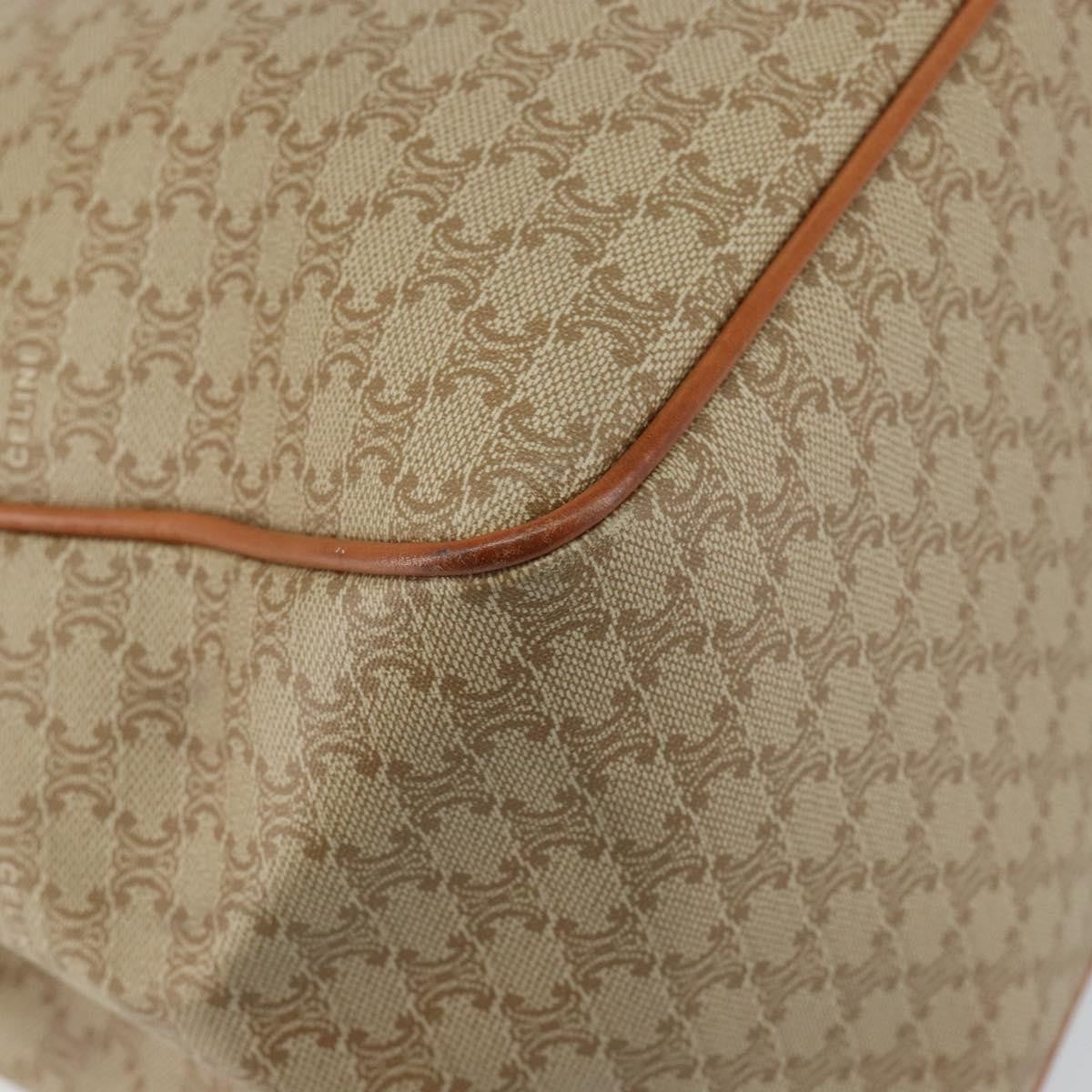 Celine Macadam Shoulder Bag PVC Leather, BEIGE, CANVAS, Shoulder bag