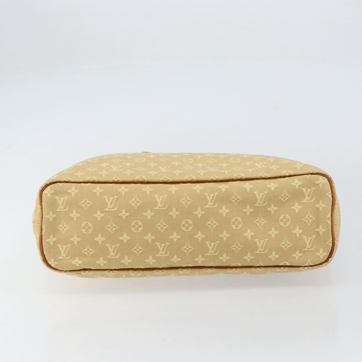 Louis Vuitton Lucille Handbag Mini Lin, BEIGE, CANVAS, Tote bag