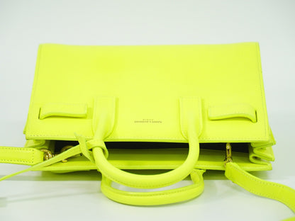 Saint Laurent Sac de Jour NM Bag Leather, YELLOW, LEATHER, Handbag