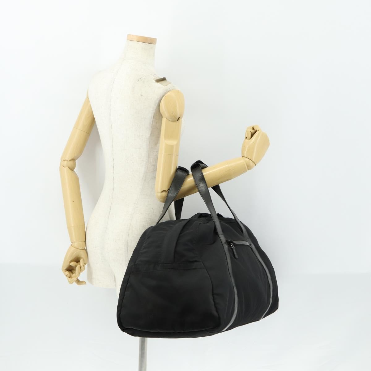 Gucci Travel Boston Bag Nylon, BLACK, NYLON, Travel bag