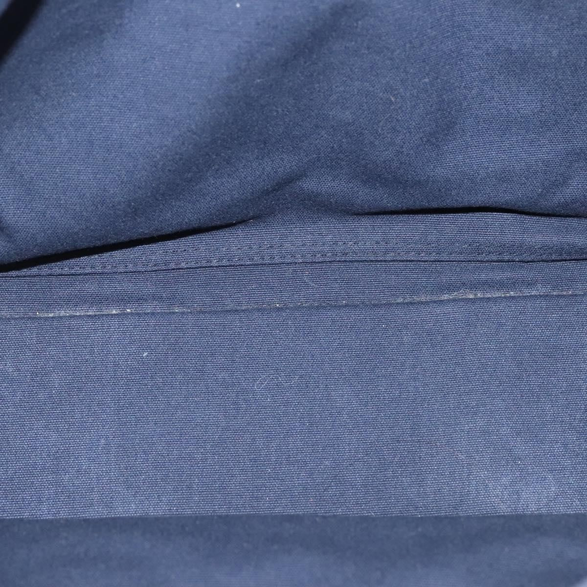 Hermes Fourre Tout Tote Toile, NAVY, CANVAS, Tote bag