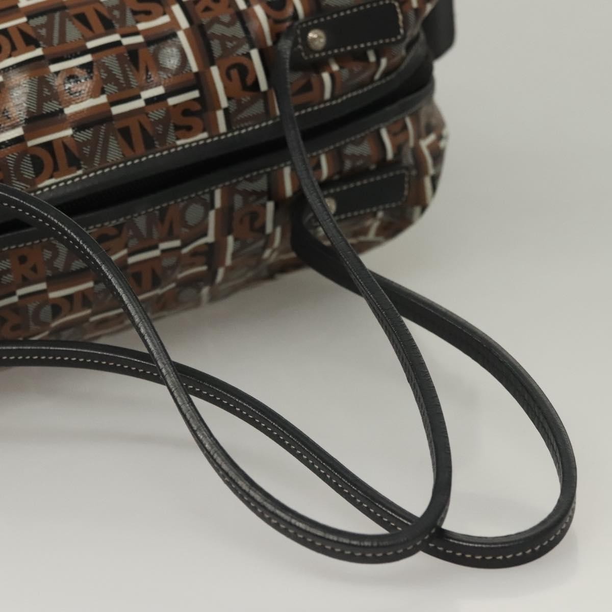 Salvatore Ferragamo Vintage Handbag Canvas, BROWN, CANVAS, Handbag