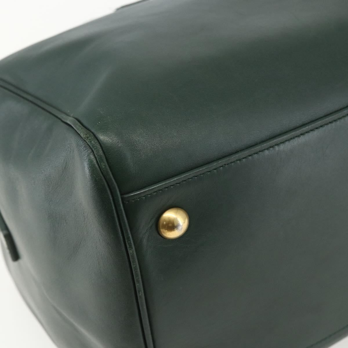 Saint Laurent Classic Duffle Bag Leather, GREEN, LEATHER, Travel bag