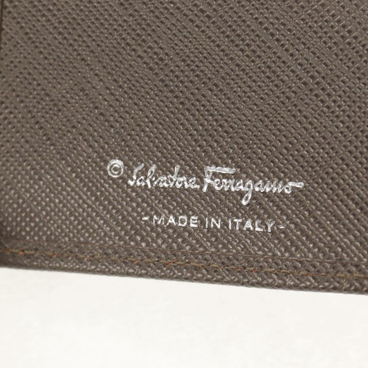 Salvatore Ferragamo Gancini Bifold Wallet Leather, GRAY, LEATHER, Wallets