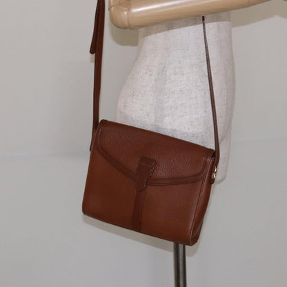 Burberry Flap Shoulder Bag Leather, BROWN, LEATHER, Shoulder bag