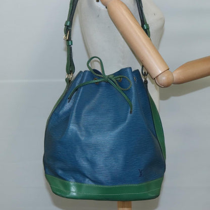 Louis Vuitton Bicolor Noe Handbag Epi Leather, BLUE, LEATHER, Shoulder bag