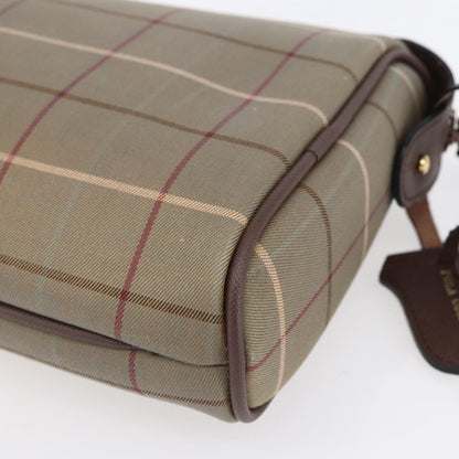 Burberry Nova check Pochette Canvas, BEIGE, CANVAS, Clutche & pouche
