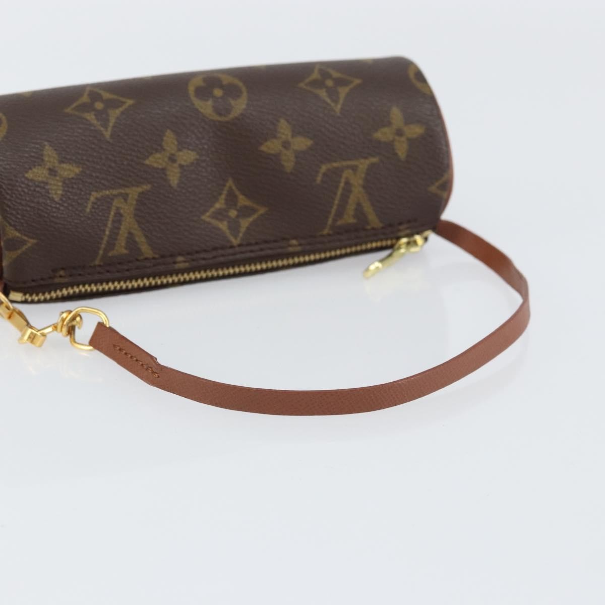 Louis Vuitton Papillon Pochette Monogram Canvas, BROWN, CANVAS, Clutche & pouche