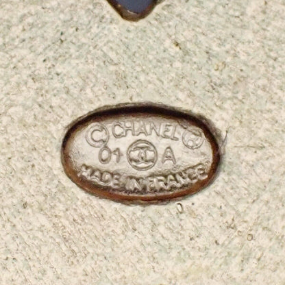 Chanel CC Logo Brooch Crystal Embellished Metal, GOLD, GOLD_PLATED, Brooch