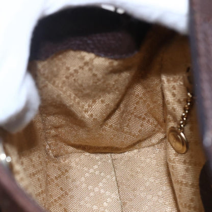 Gucci Vintage Bamboo Front Pocket Tote Suede, BROWN, SUEDE, Handbag