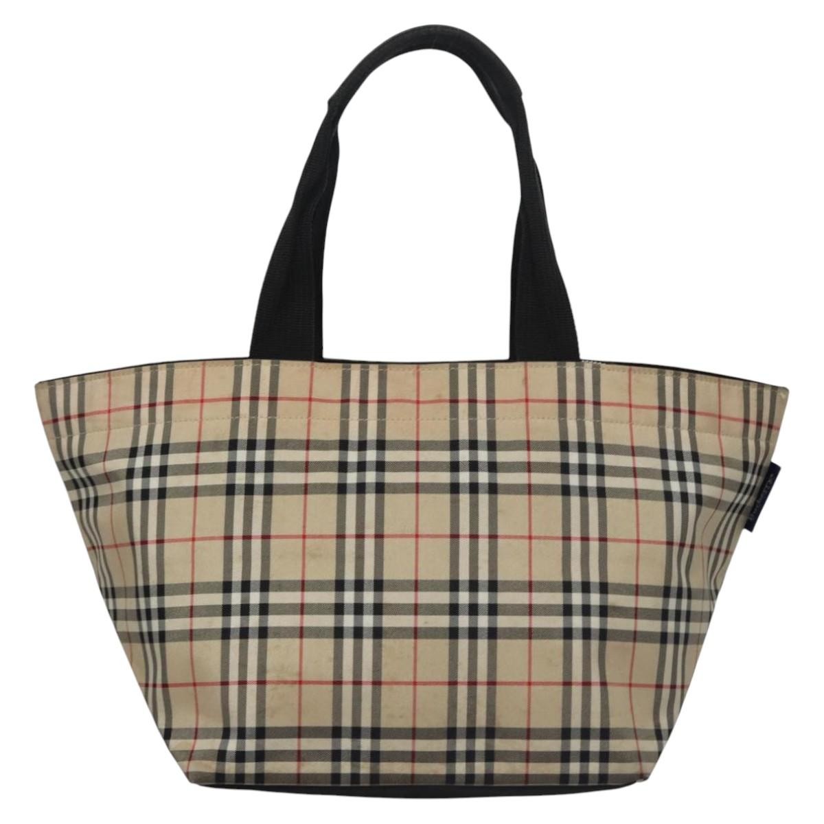 Burberry Nova Check Tote Nylon, BEIGE, NYLON, Tote bag