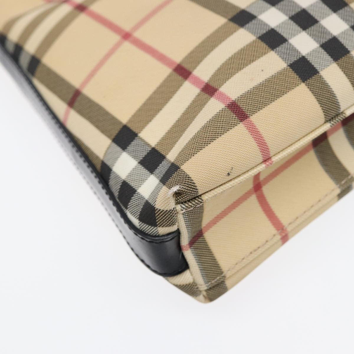 Burberry Shoulder Bag Nova Check Canvas, BEIGE, PVC, Shoulder bag