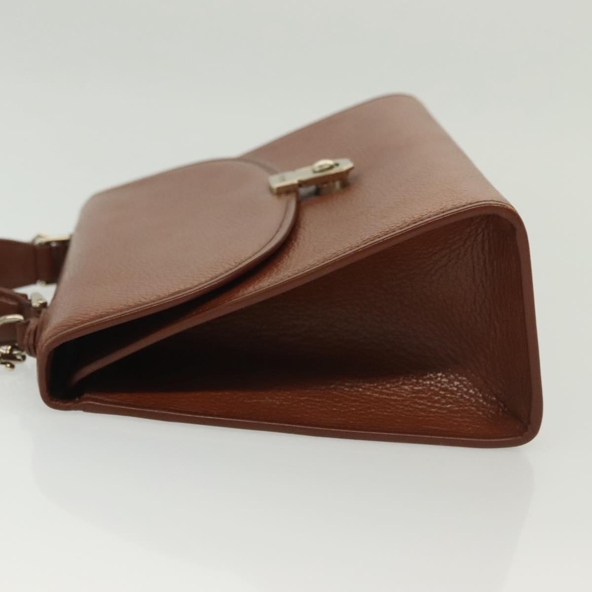 Burberry Vintage Handbag Leather, BROWN, LEATHER, Handbag