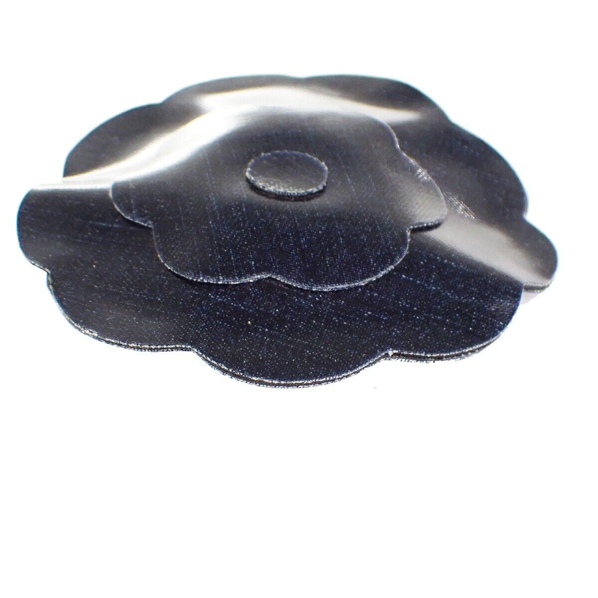 Chanel Camellia Brooch Denim, NAVY, DENIM_JEANS, Brooch