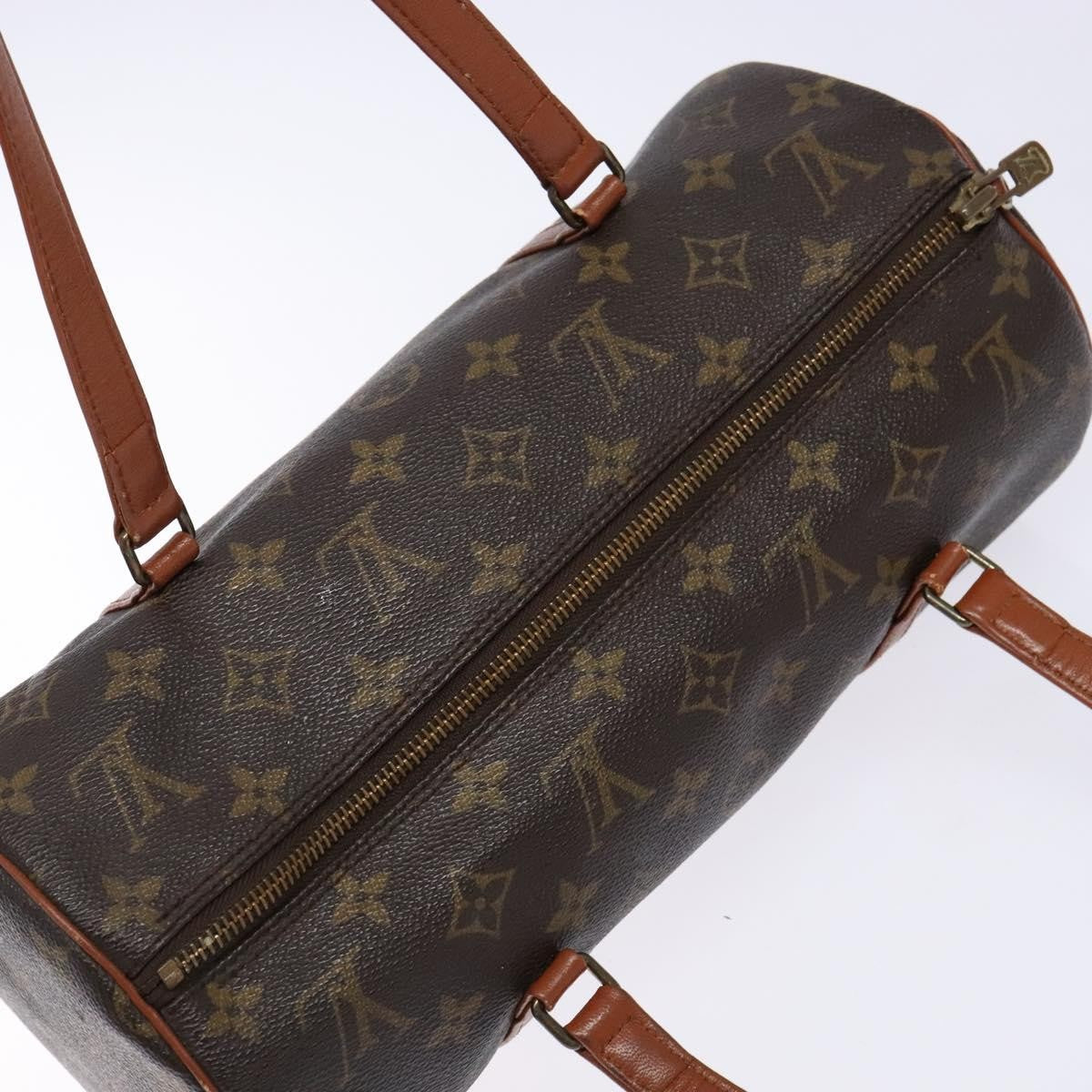 Louis Vuitton Papillon Handbag Monogram Canvas, BROWN, CANVAS, Handbag
