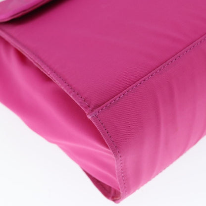 Fendi Top Handle Flap Bag Nylon, PINK, NYLON, Handbag