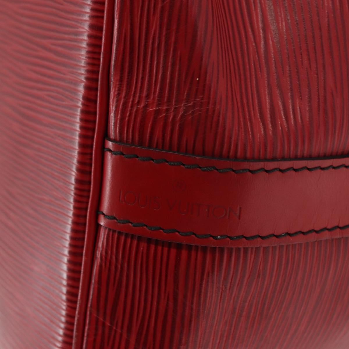 Louis Vuitton Petit Noe Handbag Epi Leather, RED, LEATHER, Shoulder bag