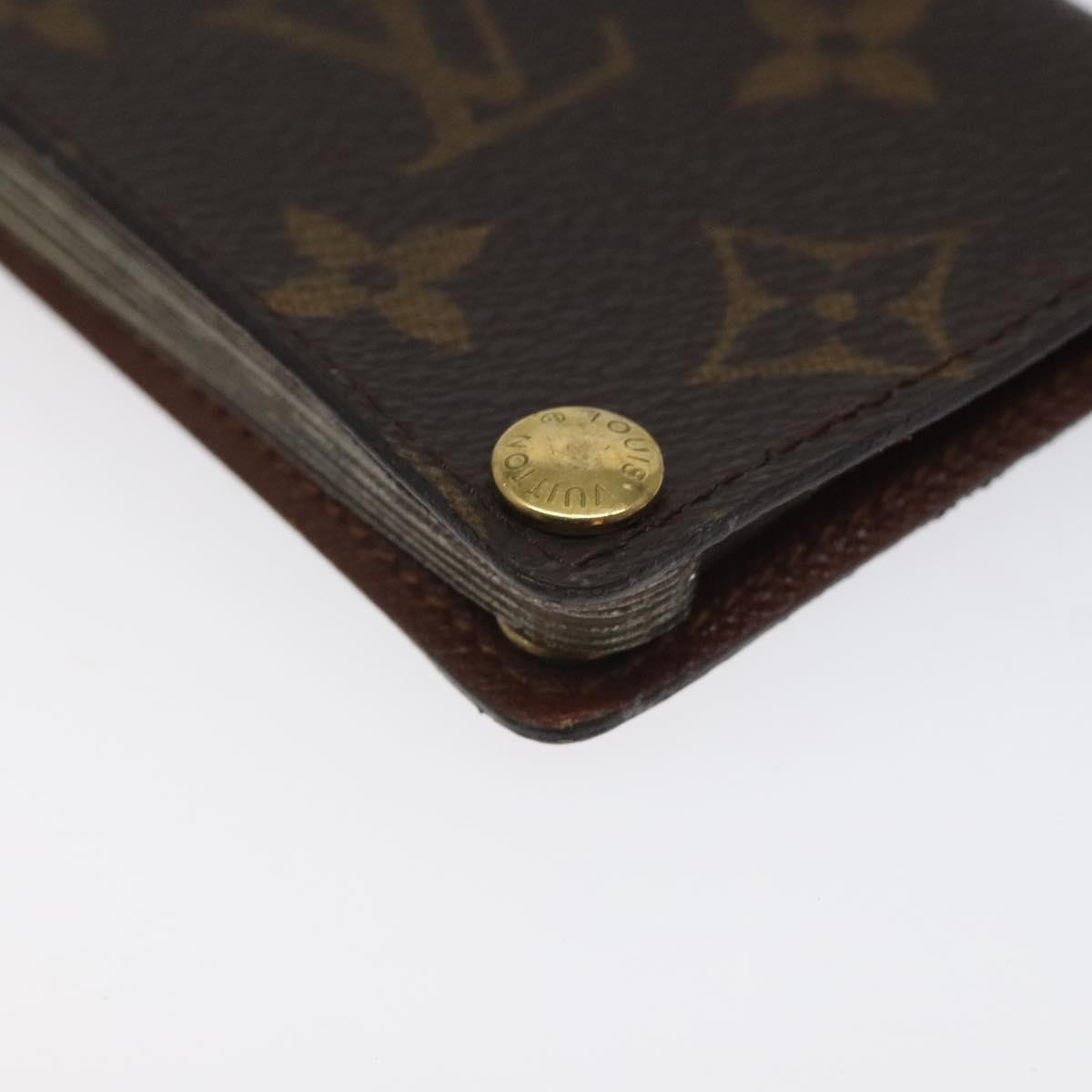 Louis Vuitton Porte Cartes Pression Card Case Monogram Canvas, BROWN, CANVAS, Card Holders