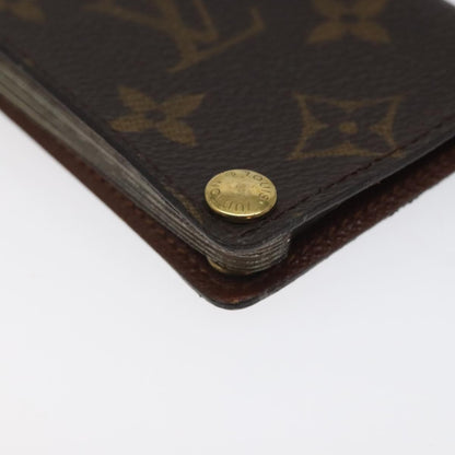Louis Vuitton Porte Cartes Pression Card Case Monogram Canvas, BROWN, CANVAS, Card Holders