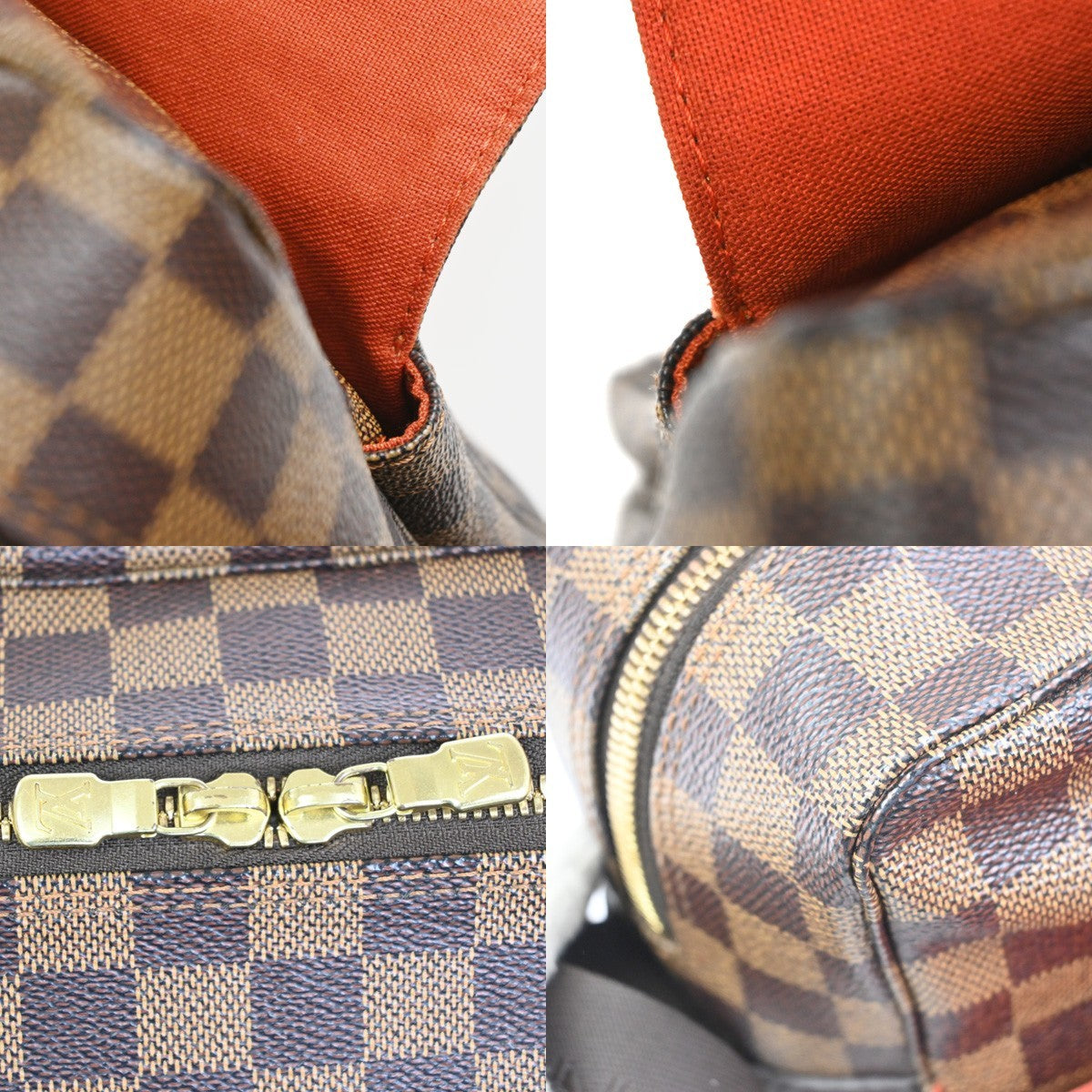 Louis Vuitton Naviglio Handbag Damier, Brown, Canvas, Shoulder Bag