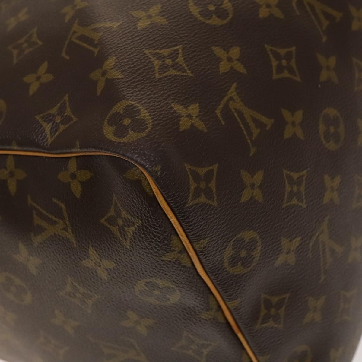 Louis Vuitton Keepall Bag Monogram Canvas, BROWN, CANVAS, Travel bag