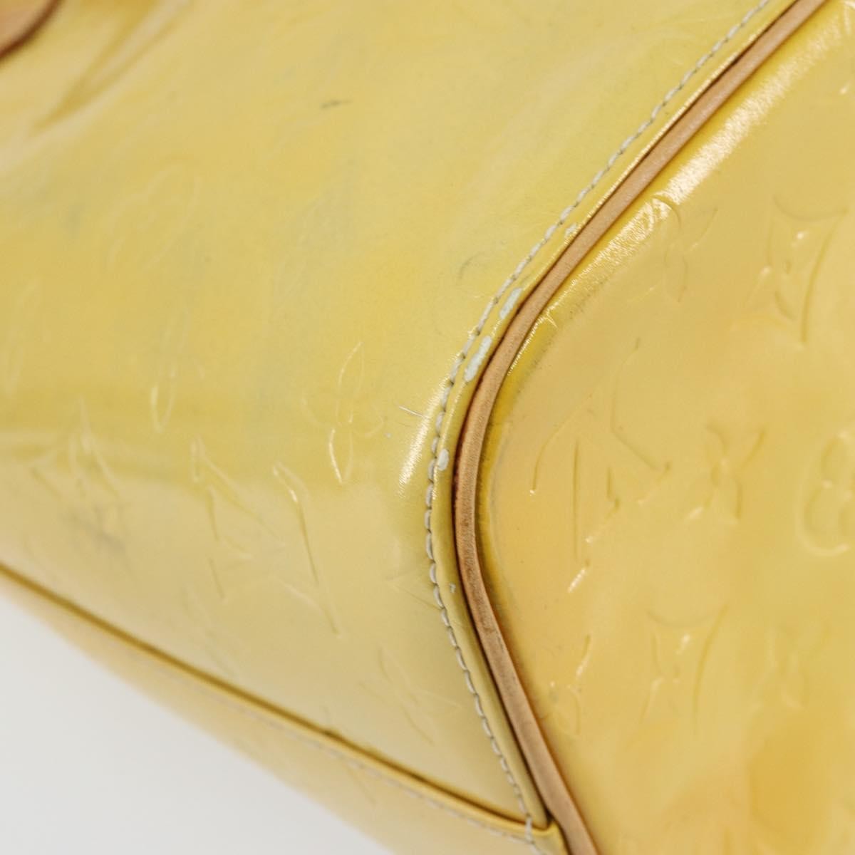 Louis Vuitton Houston Handbag Monogram Vernis, YELLOW, PATENT_LEATHER, Tote bag