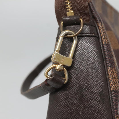 Louis Vuitton Trousse Make Up Bag Damier, BROWN, CANVAS, Clutche & pouche