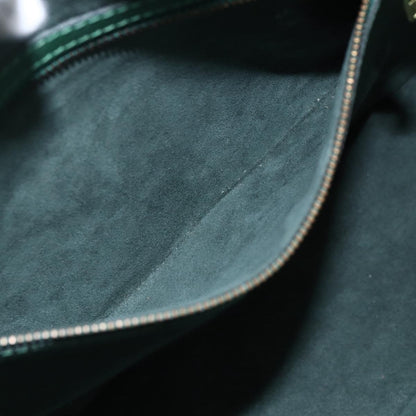 Louis Vuitton Lussac Handbag Epi Leather, GREEN, LEATHER, Handbag