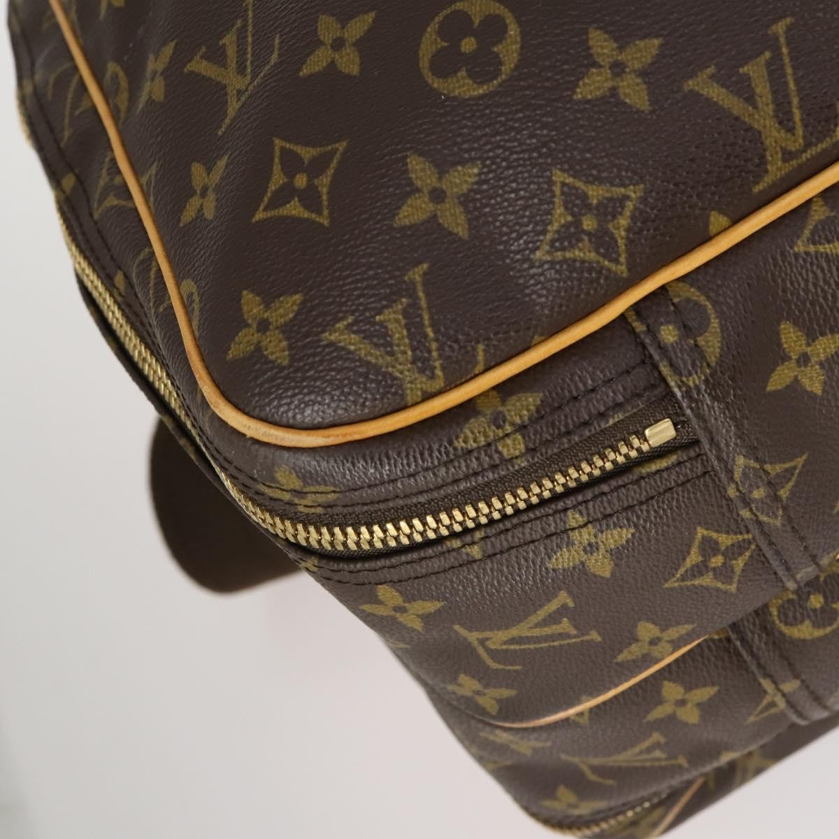 Louis Vuitton Alize Bag Monogram Canvas, BROWN, CANVAS, Travel bag