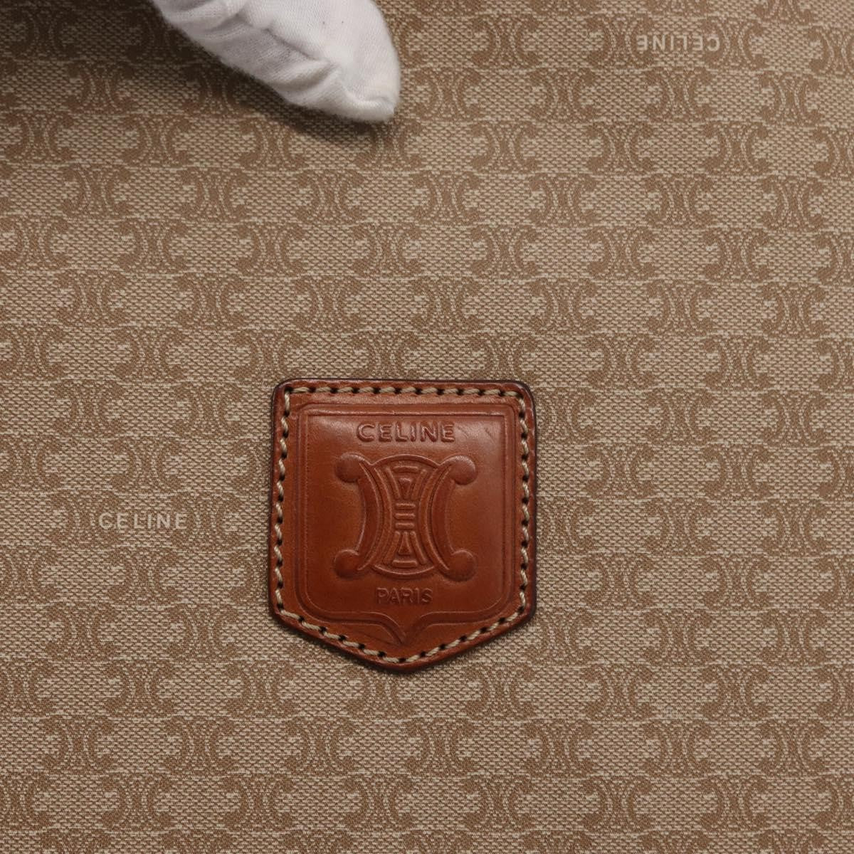 Celine Macadam Pochette Clutch, BEIGE, PVC, Clutche & pouche