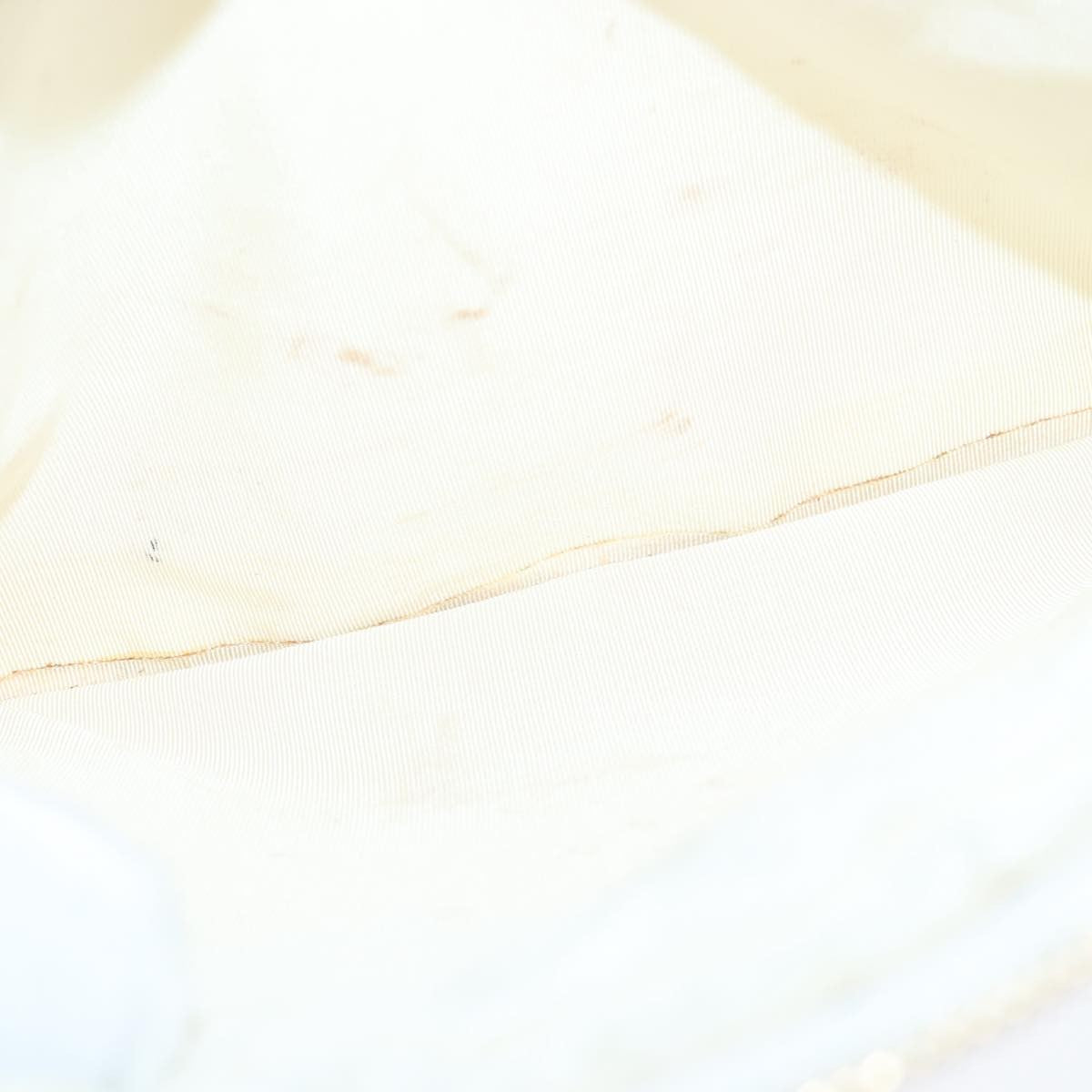 Chanel Surpique Zip Around Satchel Quilted Leather, WHITE, LEATHER, Handbag