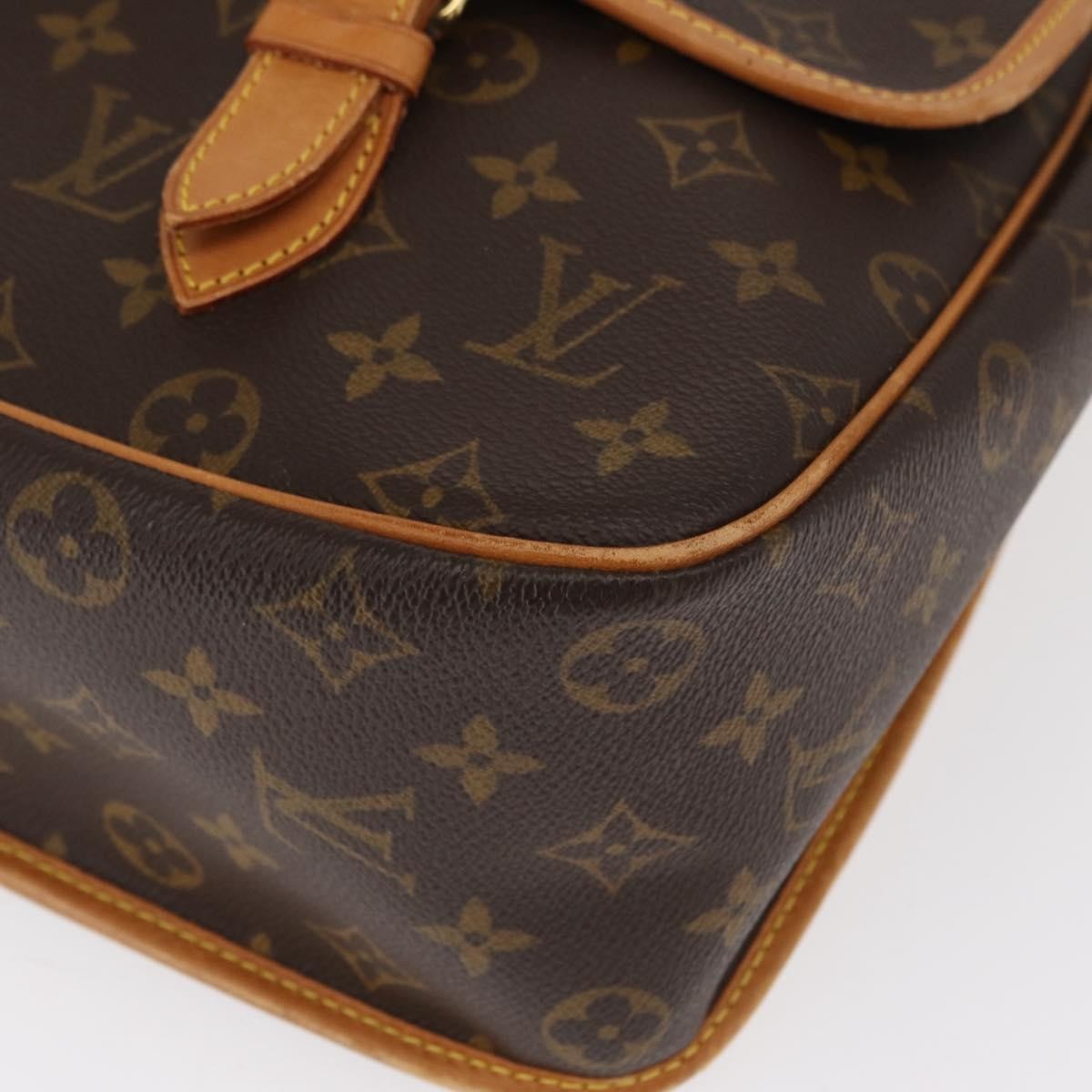 Louis Vuitton Sac Gibeciere Messenger Bag Monogram Canvas, BROWN, CANVAS, Shoulder bag